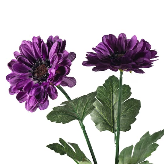 12 Pack: Purple Zinnia Mum Spray by Ashland®